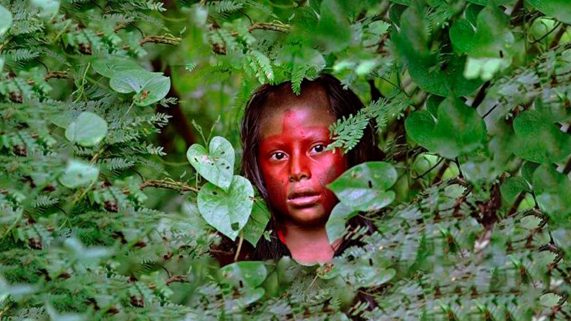 Indigenous girl in nature